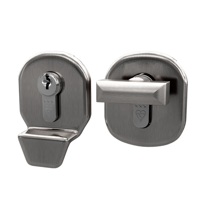 Finger Pull Escutcheon Thumb Turn / Stainless Steel