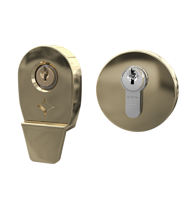 Finger Pull Escutcheon / Gold