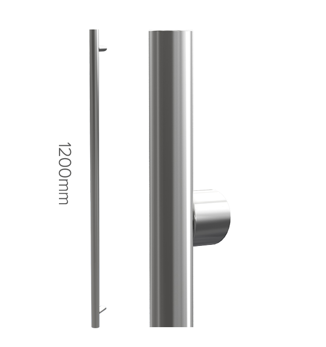 Pull handle 1200mm Chrome